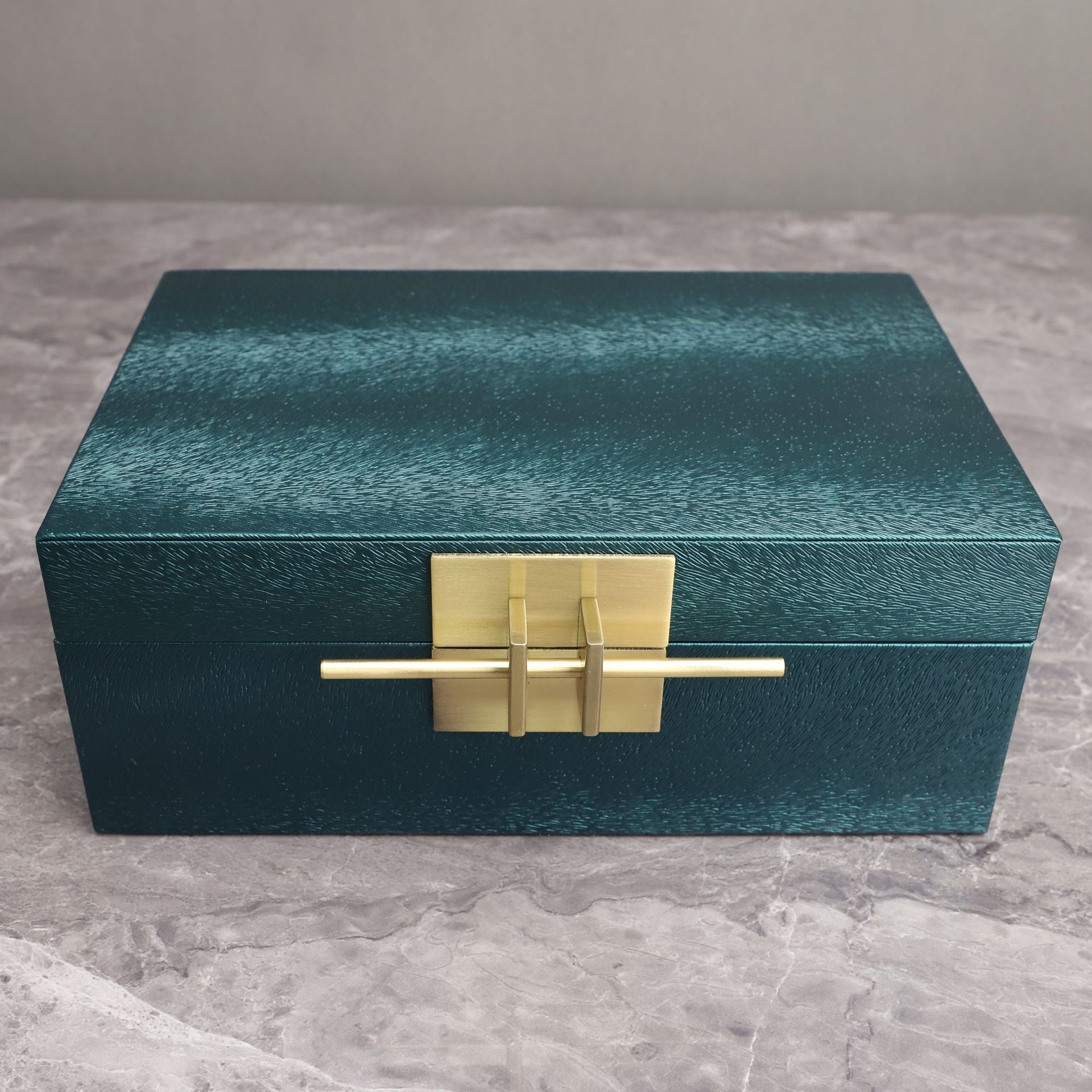 Leather-Look Decorative Storage Box