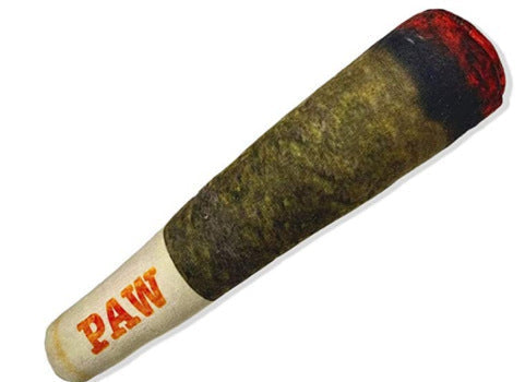 Plush Cigar Squeaky Dog Toy