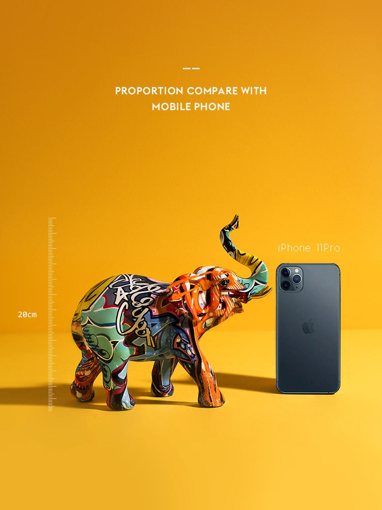 Resin Elephant Figurine