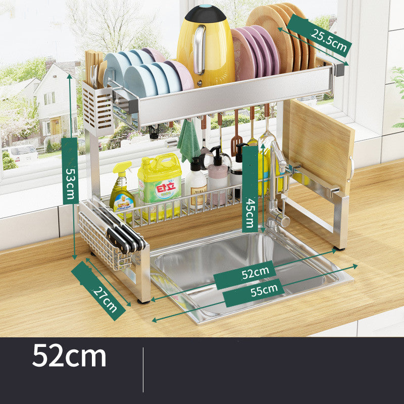Stainless Steel Over-the-Sink Shelf