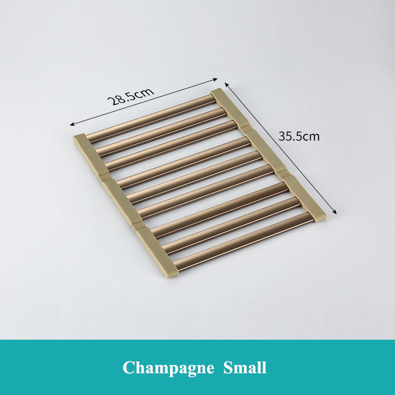 Foldable Aluminum Sink Drain Rack