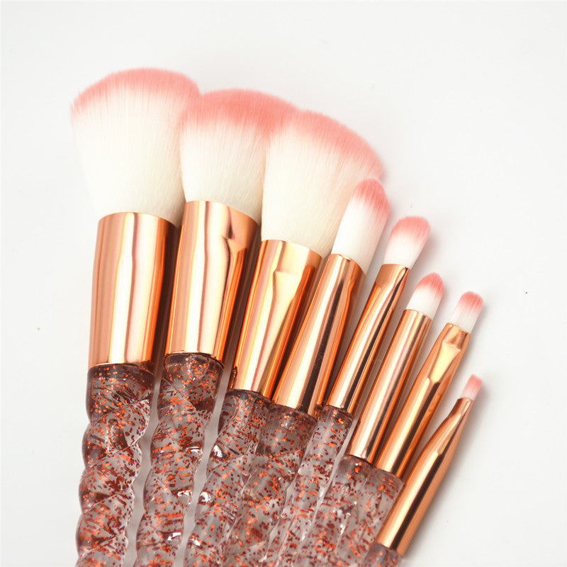 8-Piece Makeup Brush Set, Acrylic Handles