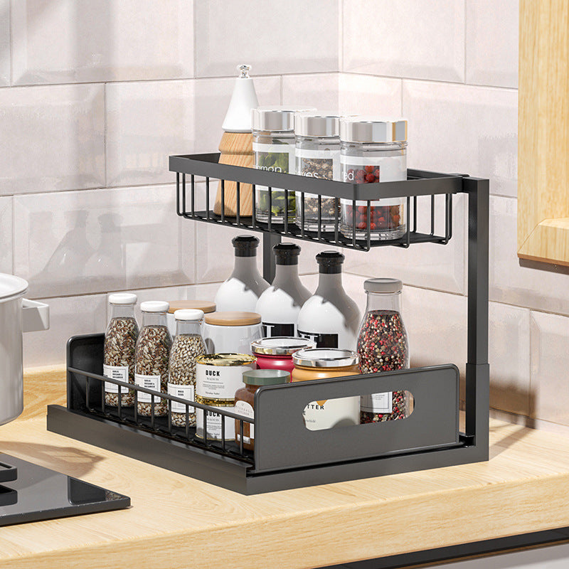 Pull-Out Under-Sink Spice Rack