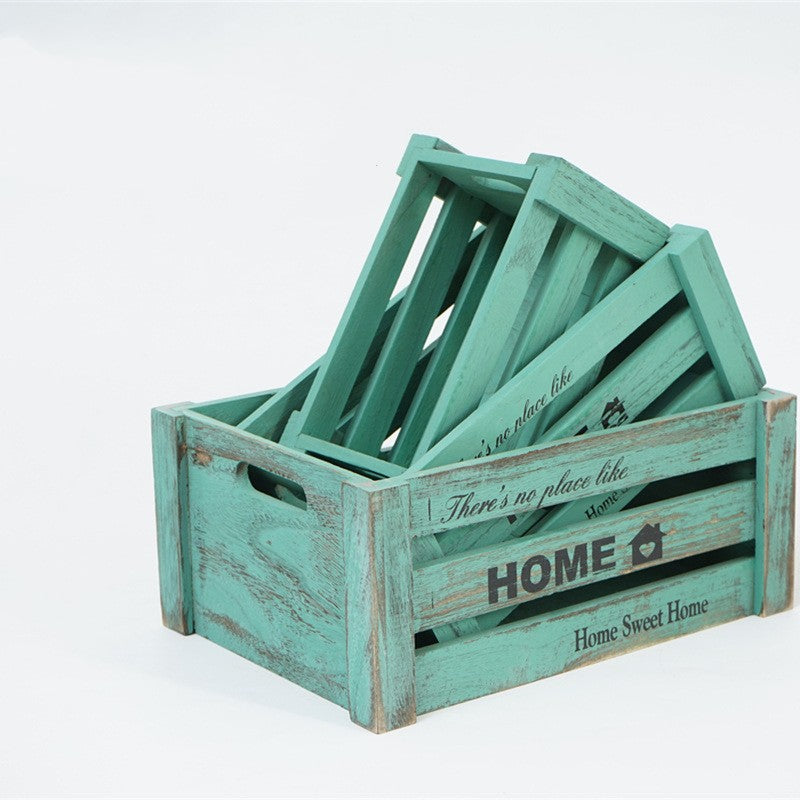 Vintage Wooden Storage Boxes