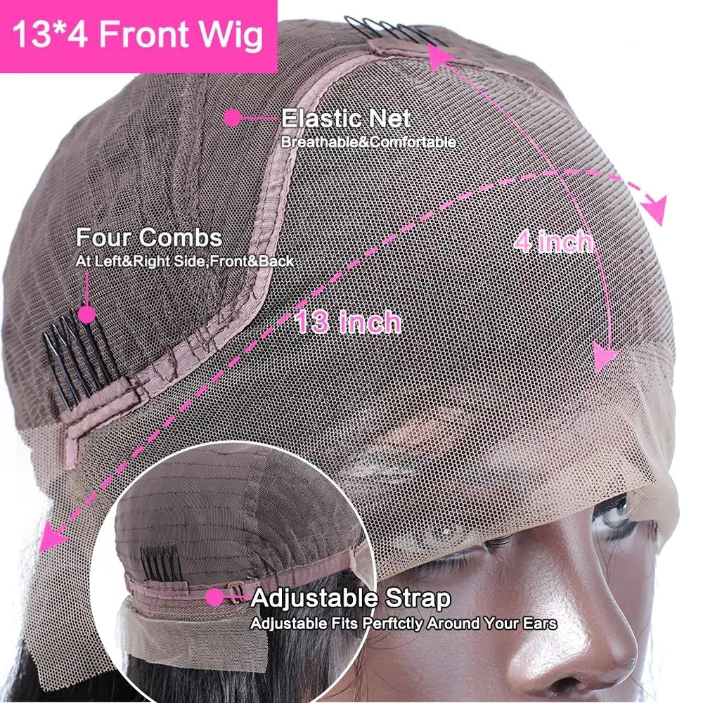 Curly Human Hair Lace Front Wig