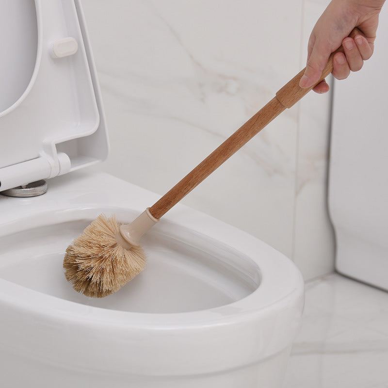 Wooden-Handle Toilet Brush