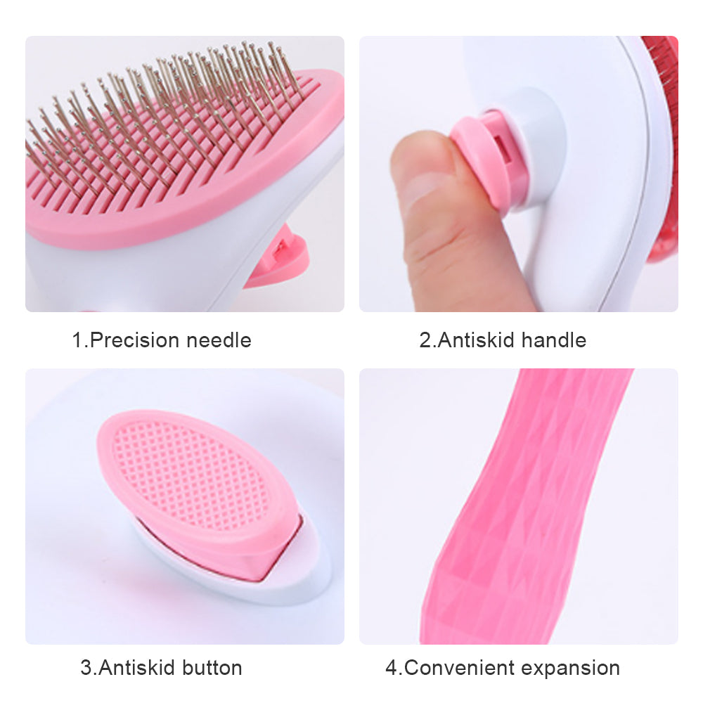 Self-Cleaning Pet Slicker Comb