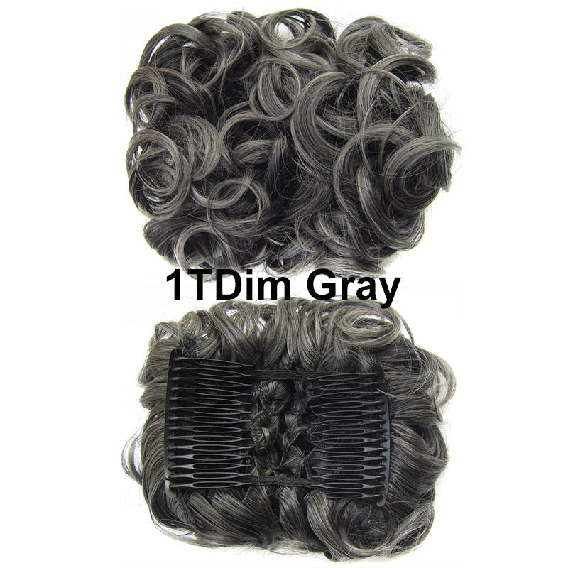 Messy Bun Hairpiece with Clips