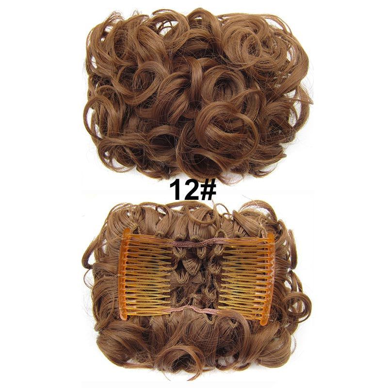 Messy Bun Hairpiece with Clips