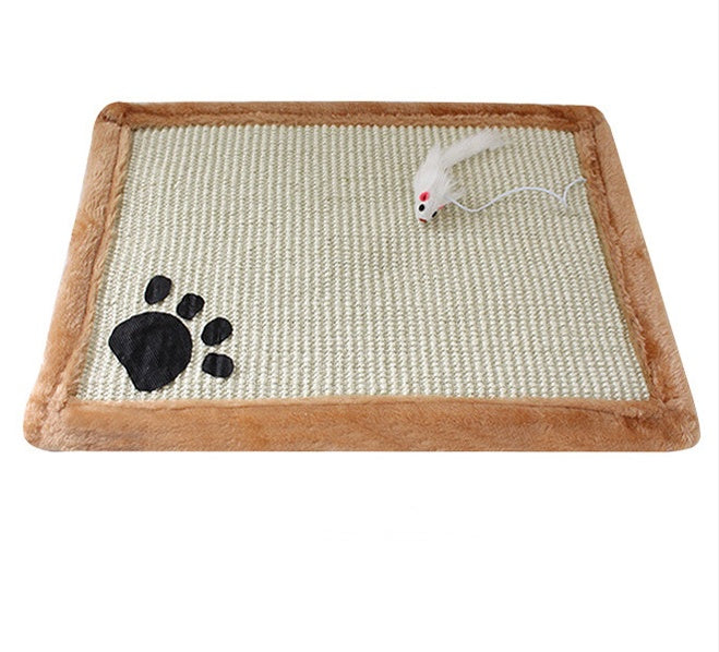Sisal Cat Scratching Mat, 17.7 × 11.8 in