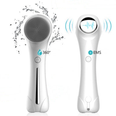 2-in-1 Electric Facial Cleansing Brush with Cleanser Tank