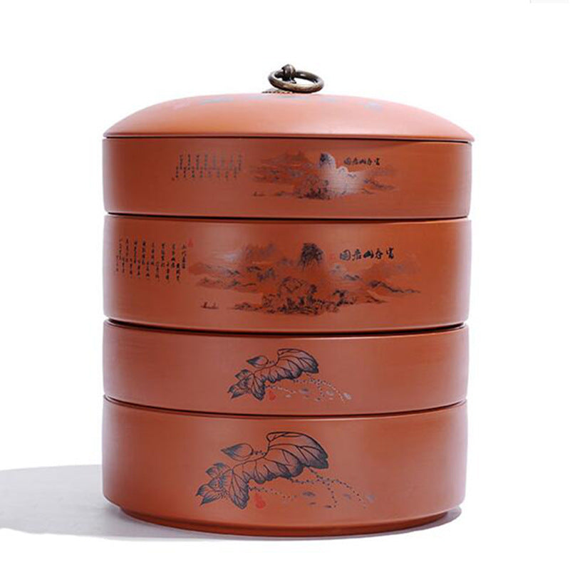 Clay Tea Caddy