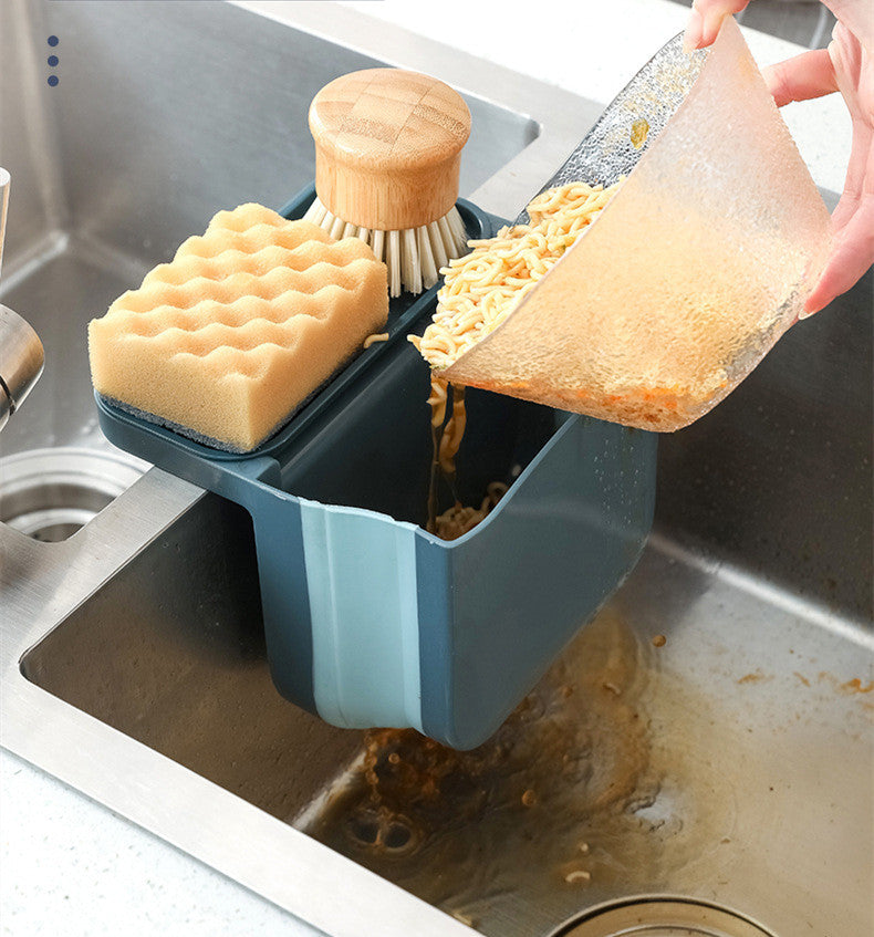 Over-the-Sink Drain Basket with Suction Cups