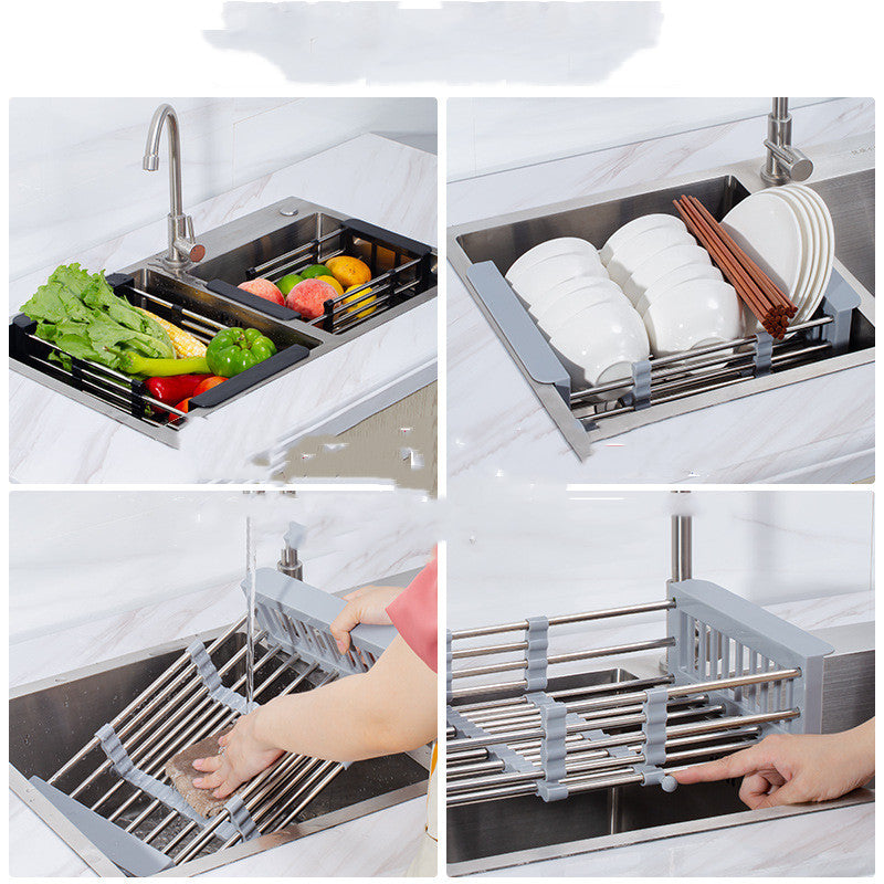 Expandable Stainless Steel Sink Basket