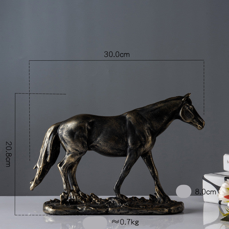 Resin Horse Sculpture