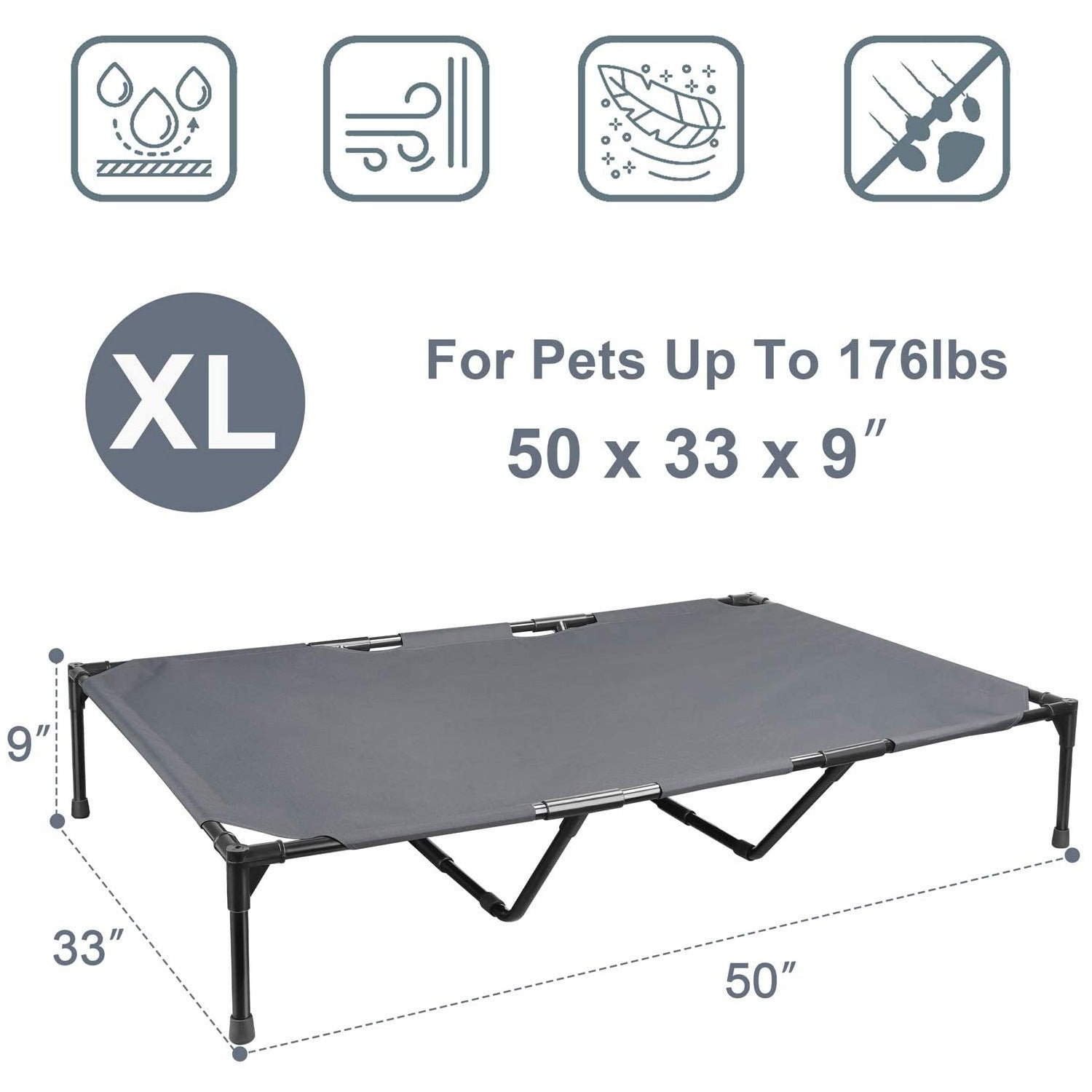 Elevated Outdoor Dog Bed