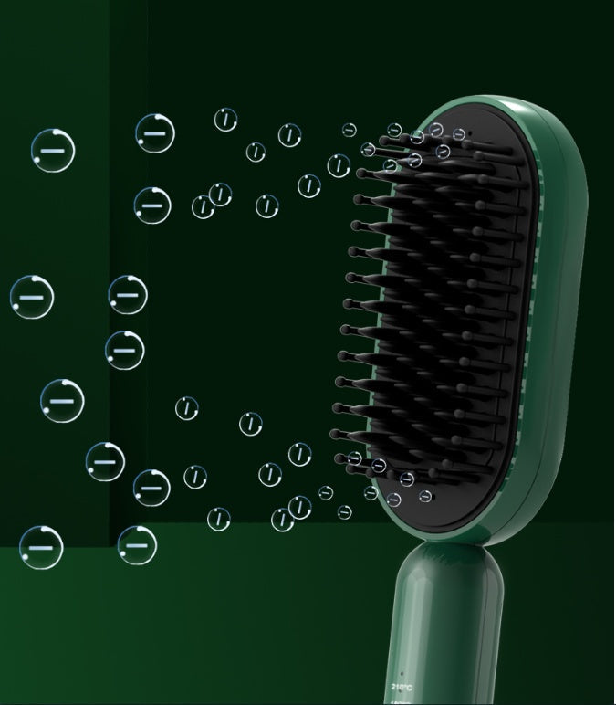 Ceramic Hair Straightener Brush, 3 Heat Settings