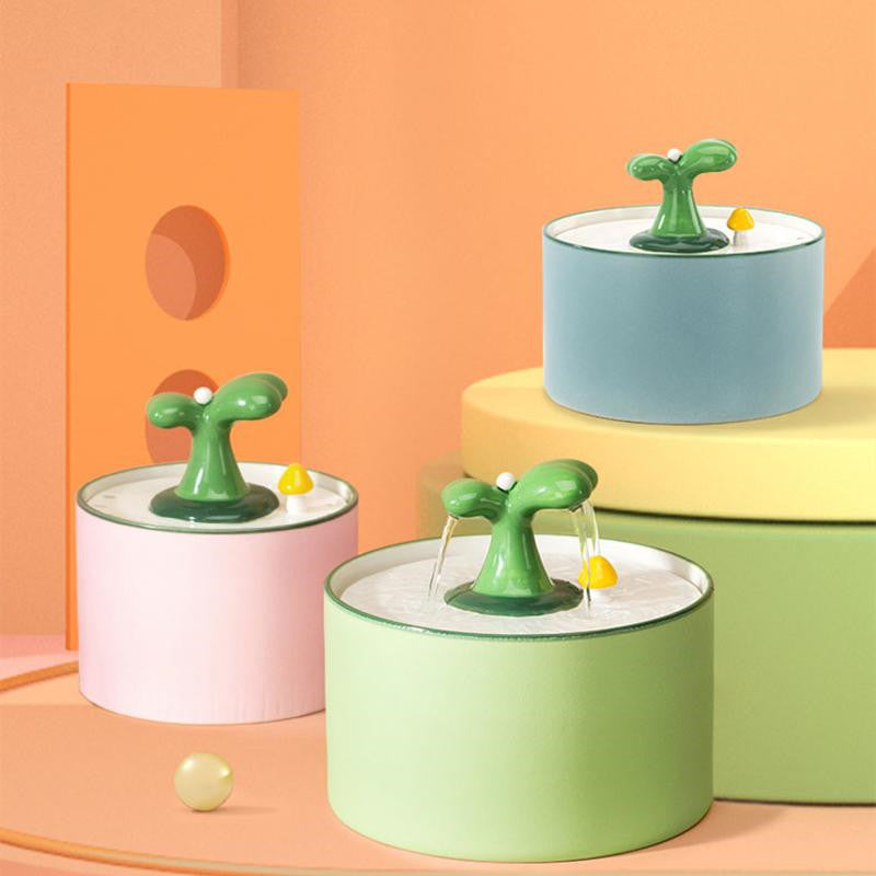 Ceramic Cat Water Fountain with Filter
