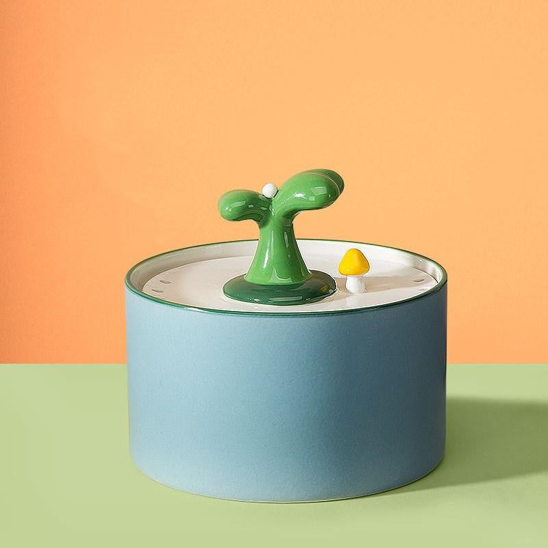 Ceramic Cat Water Fountain with Filter