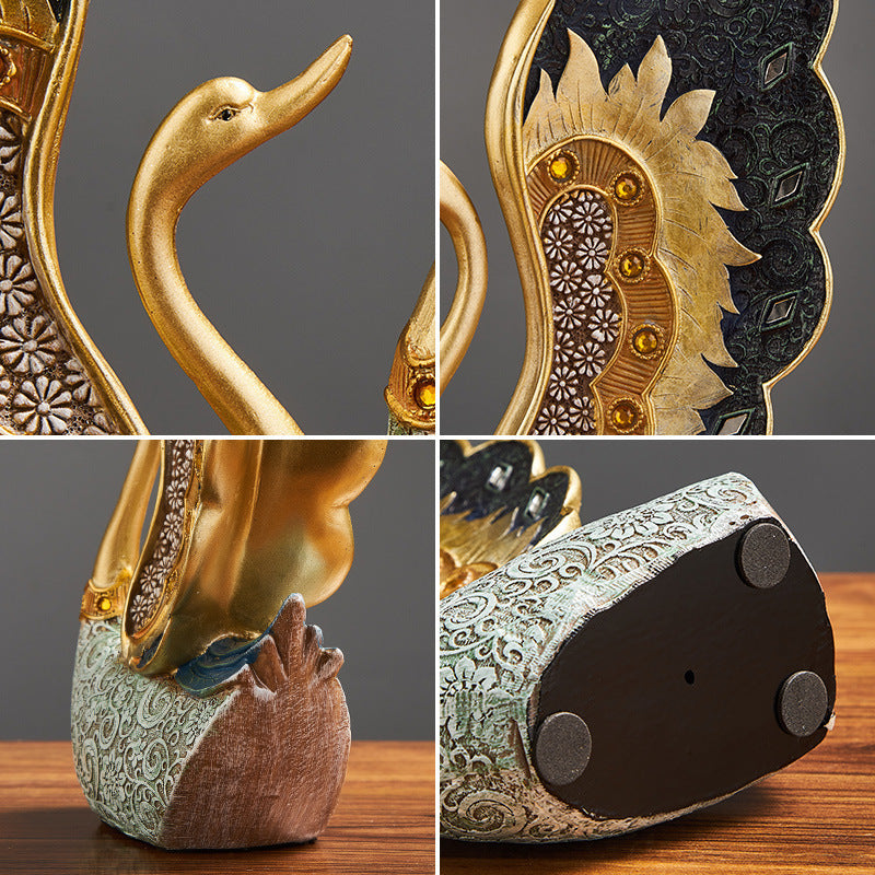 Resin Swan Figurine
