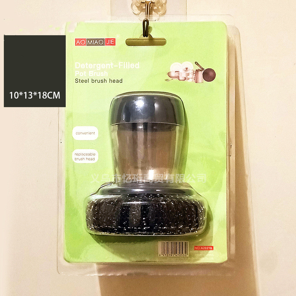 Soap-Dispensing Palm Brush