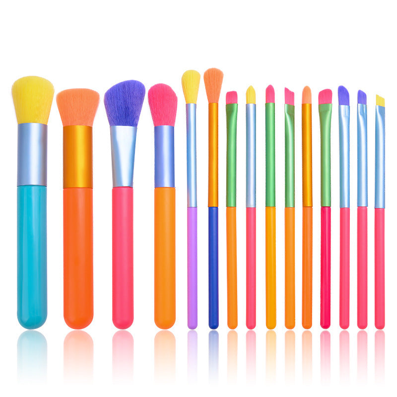 Portable Makeup Brush Set, 10 or 15 Pieces