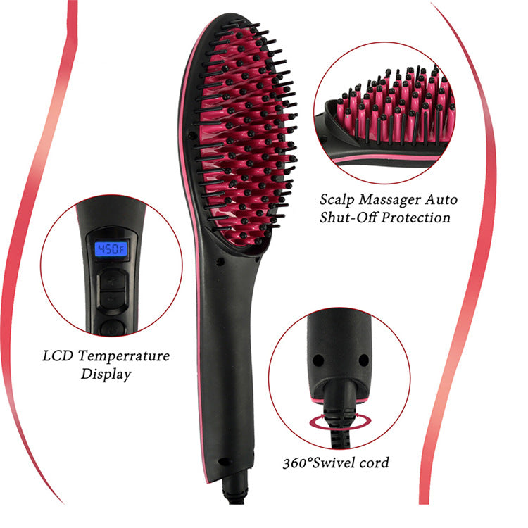 Electric Straightening Comb with LED Display