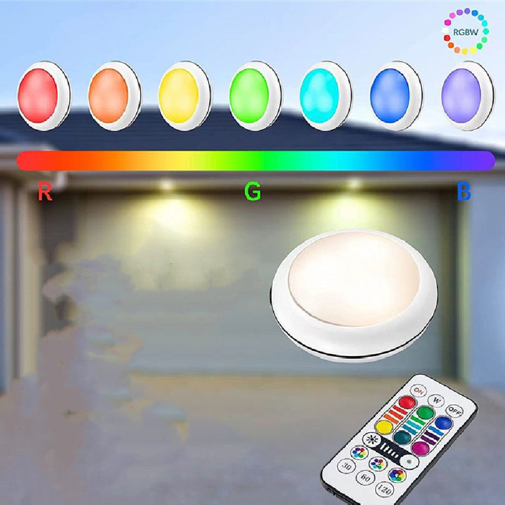 Rechargeable LED Cabinet Lights with Remote, 16 Colors