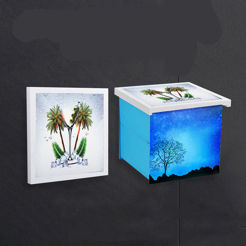 Wall-Mounted Mural Storage Cabinet