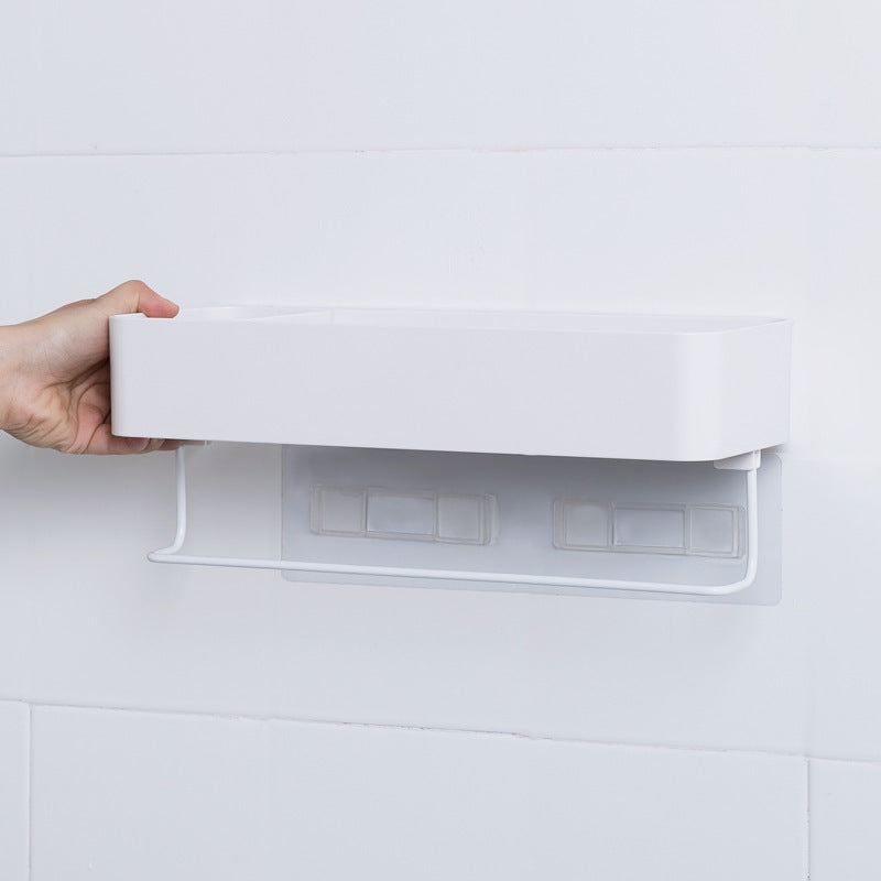 2-Tier Wall-Mounted Bathroom Storage Rack