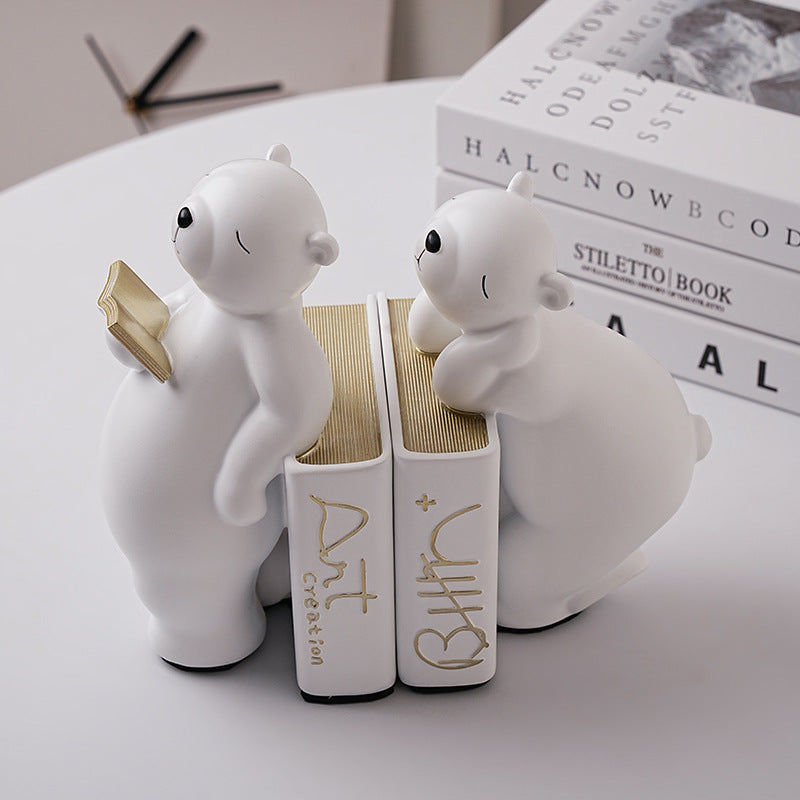 Reading Bear Bookends
