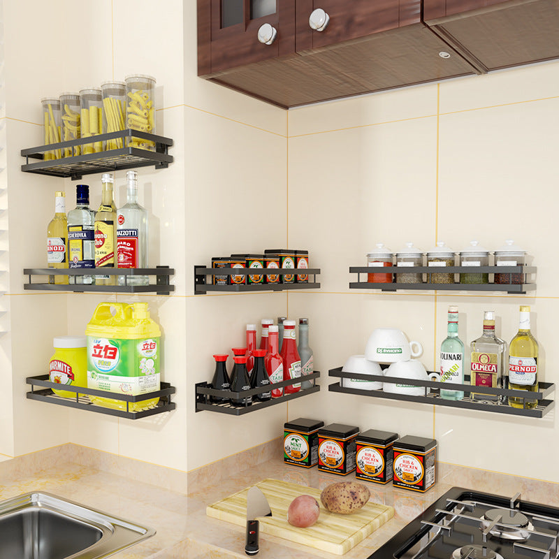 Wall-Mounted Spice Rack Basket