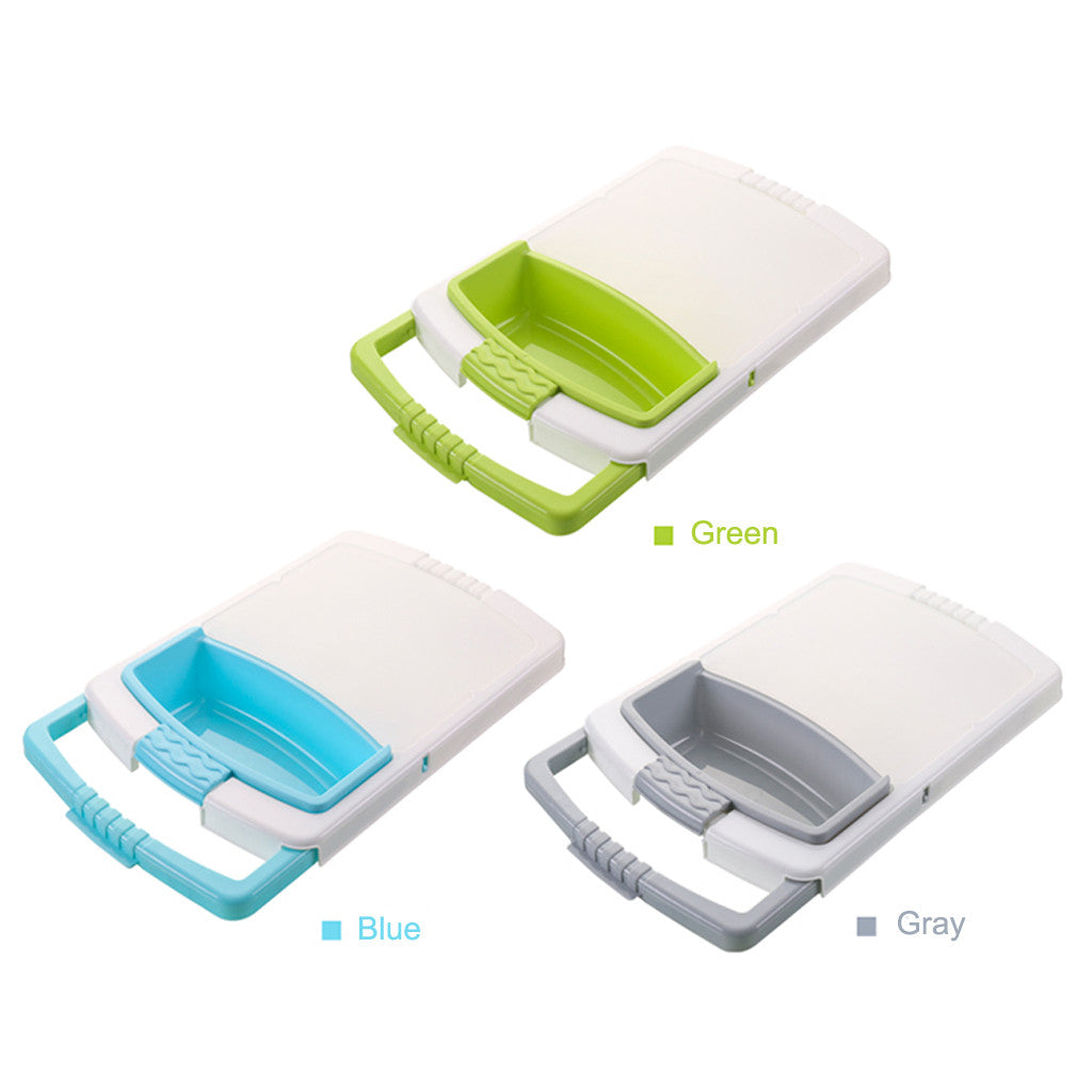 3-in-1 Cutting Board with Drain Basket