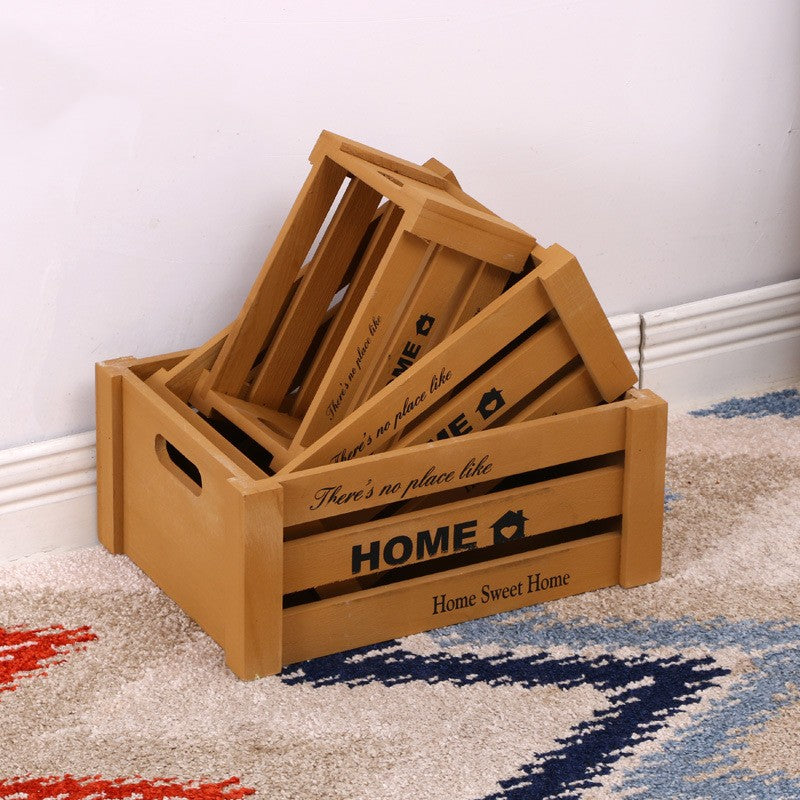 Vintage Wooden Storage Boxes