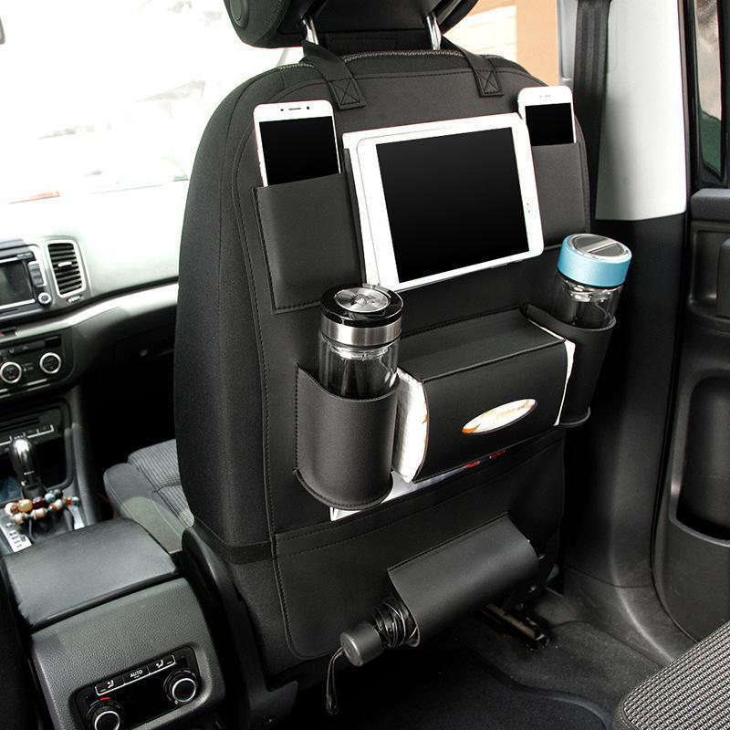 PU Leather Car Seat Back Organizer