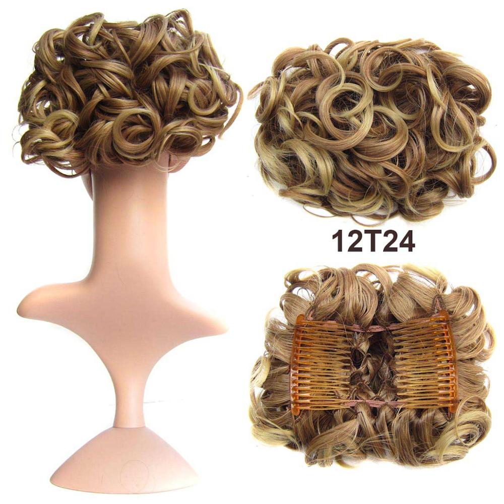 Messy Bun Hairpiece with Clips