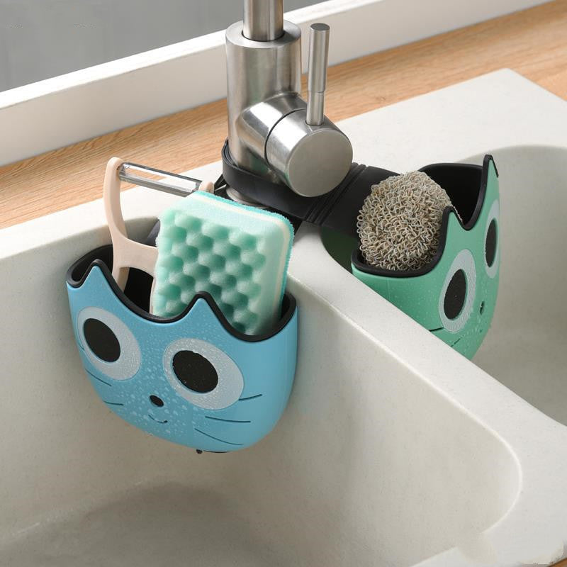 Cat-Face Hanging Sink Drain Basket