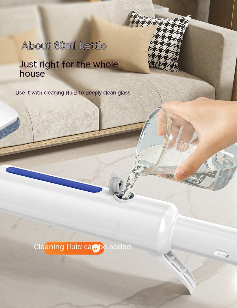 Spray Window Squeegee with Cloth Pads