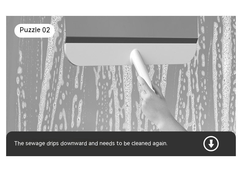 Spray Window Squeegee with Cloth Pads