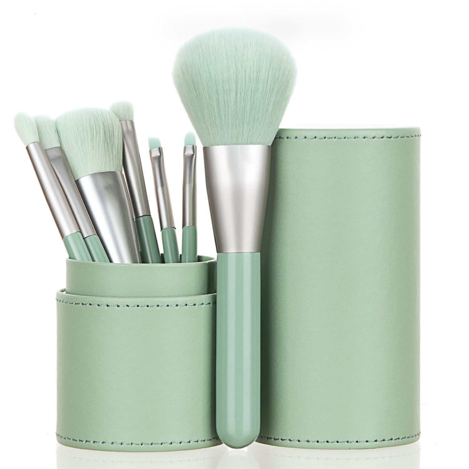7-Piece Mini Makeup Brush Set with Holder