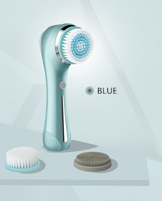 2-in-1 Electric Facial Cleansing Brush with Cleanser Tank