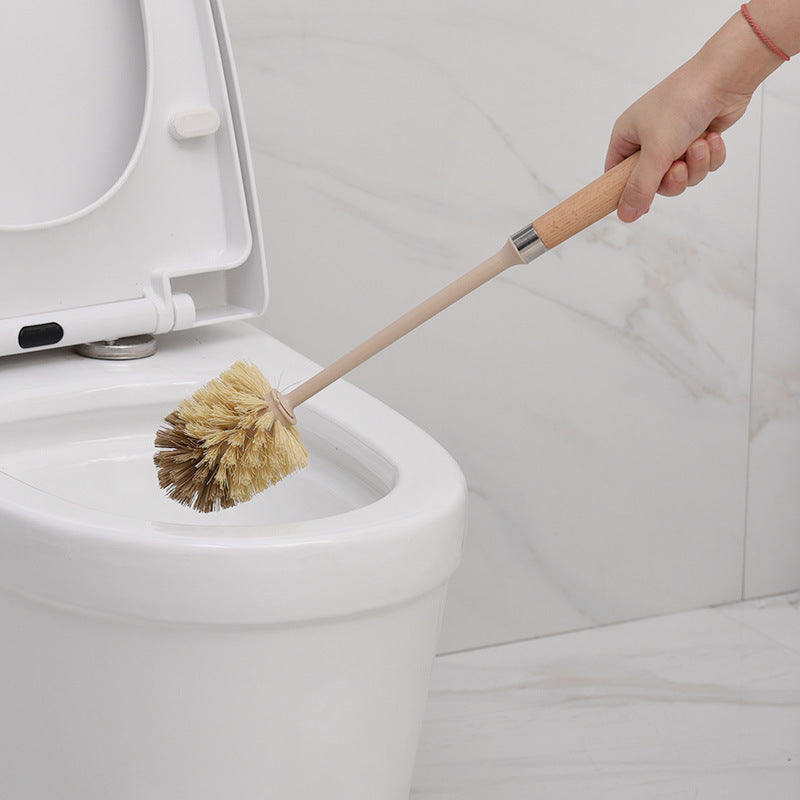Wooden-Handle Toilet Brush