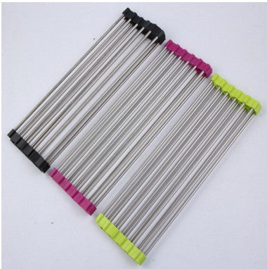 Roll-Up Stainless Steel Over-the-Sink Drying Rack