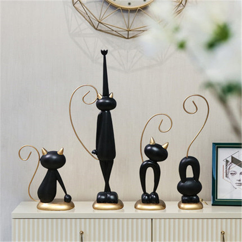 Handmade Resin Cat Figurine