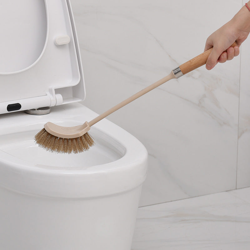 Wooden-Handle Toilet Brush