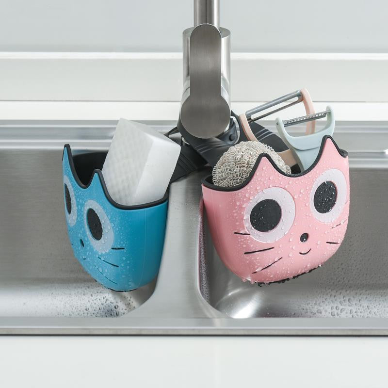 Cat-Face Hanging Sink Drain Basket