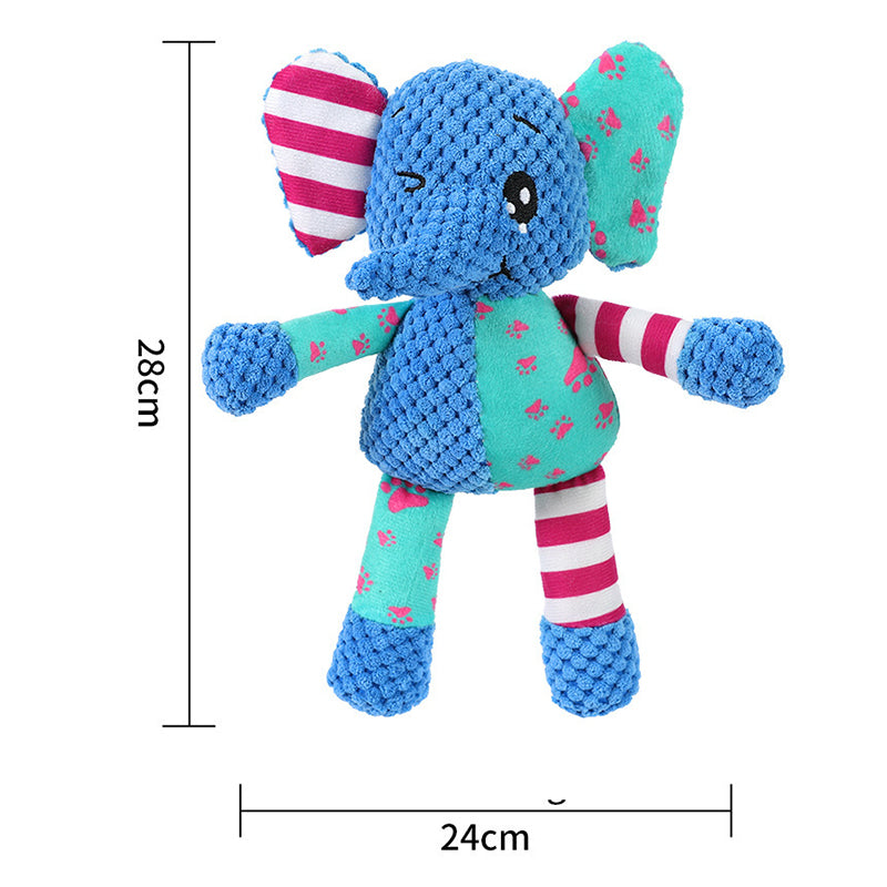 Squeaky Crinkle Plush Dog Toy