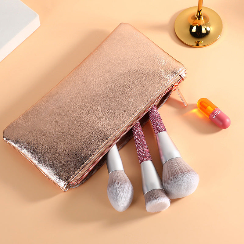 Crystal-Handle Makeup Brushes