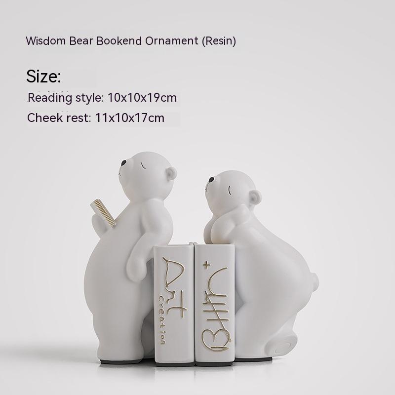 Reading Bear Bookends