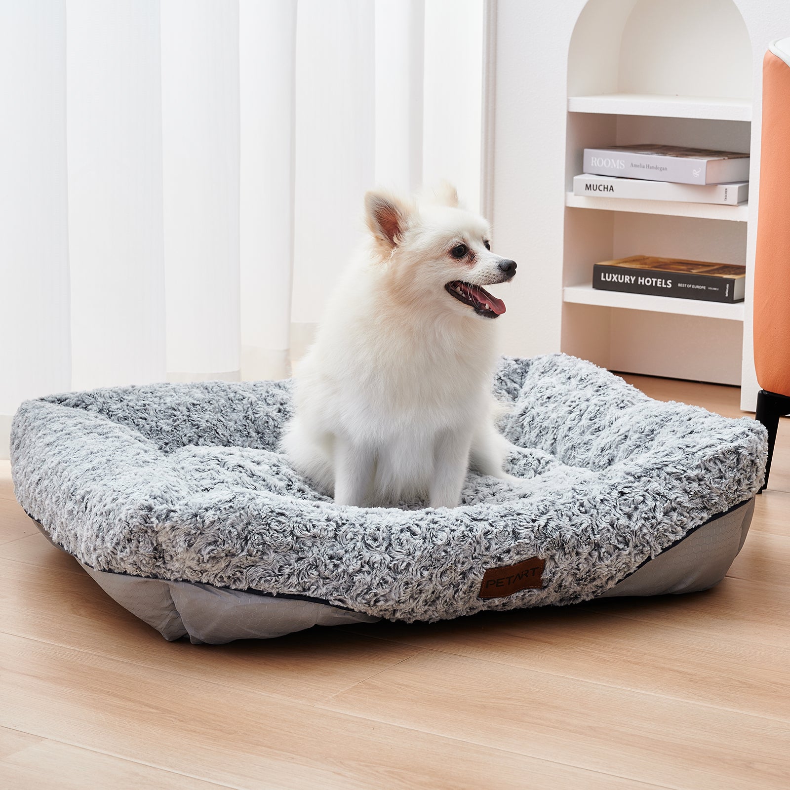 Swirl Velvet Pet Sofa Bed